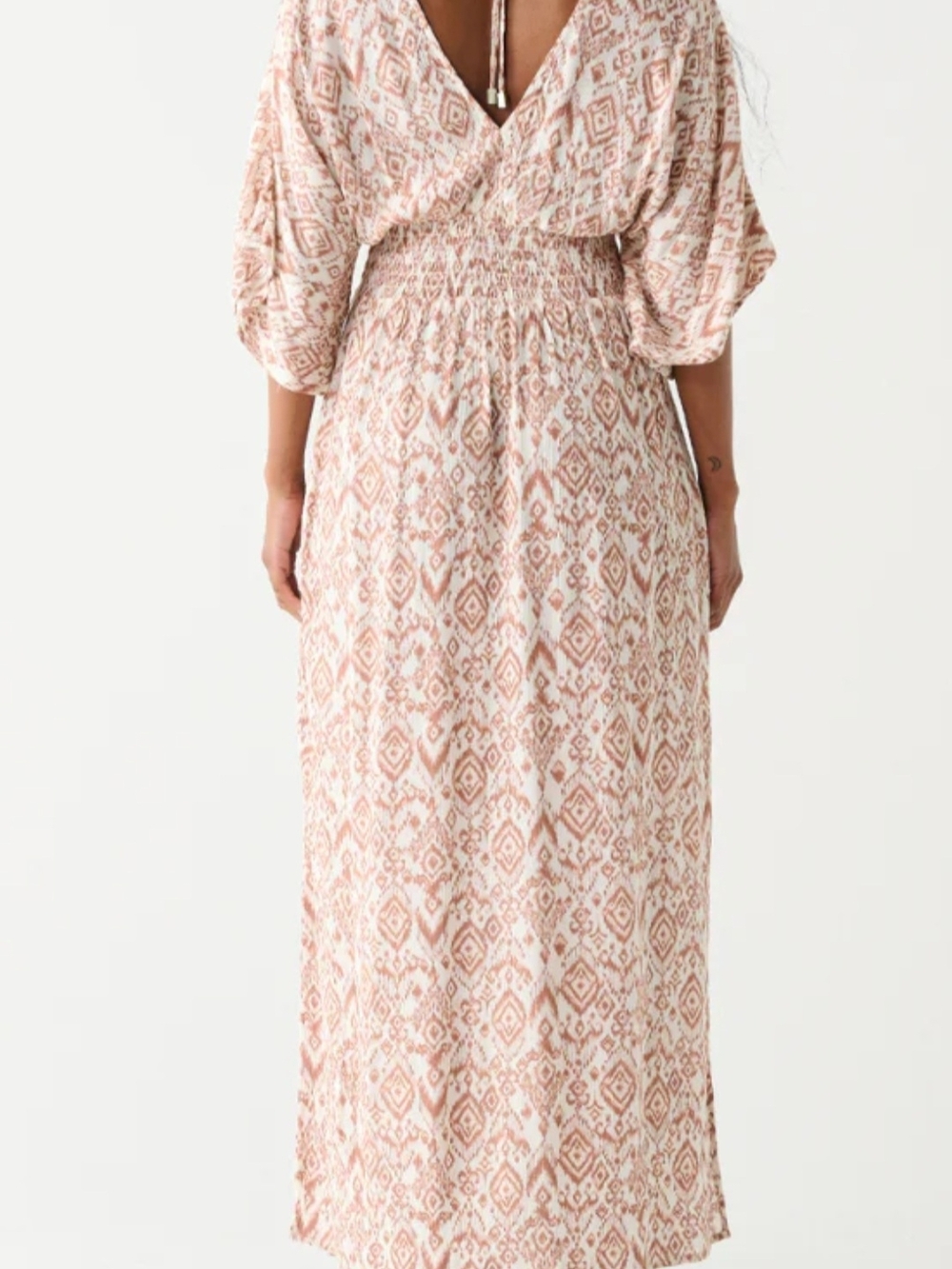 Dex Blush and Cream Printed Maxi Dress - Picture 2 of 7